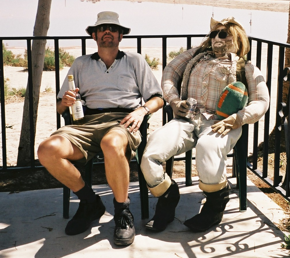 My dad with his pal